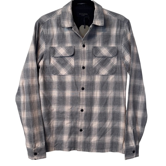 NWT AllSaints Kapelle Long Sleeve Button Down Shirt - Picture 1 of 10